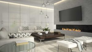 elegant tile and fireplace installation in Nairobi Kenya