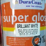DURACOAT SUPER GLOSS; BLACK, B.WHITE, GUN METAL. 1LIT